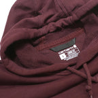 CARHARTT Mens Maroon Hoodie S Cotton Blend Logo Print Pullover Sweatshirt