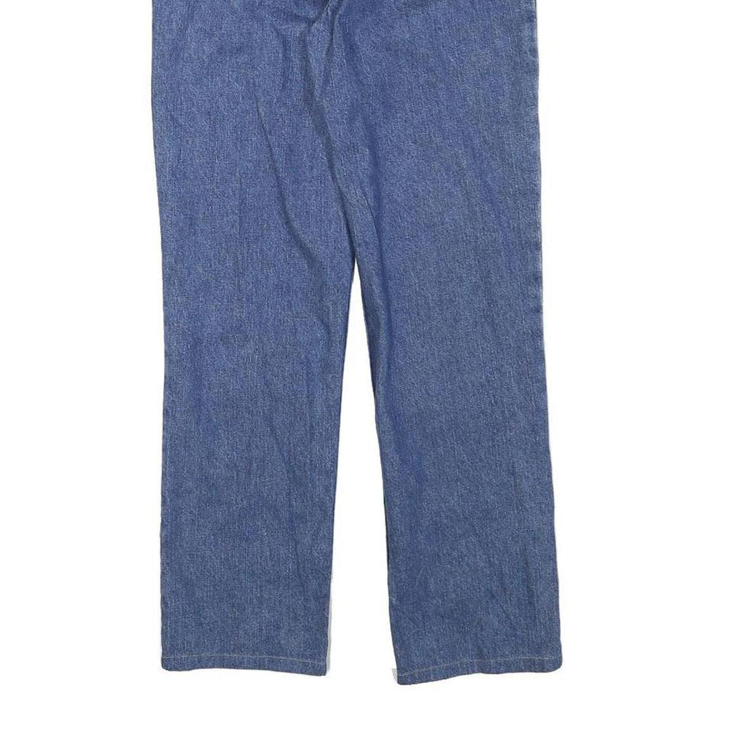 GUESS Womens Blue Regular Straight Denim Rinse W26 L27 Zip Jeans