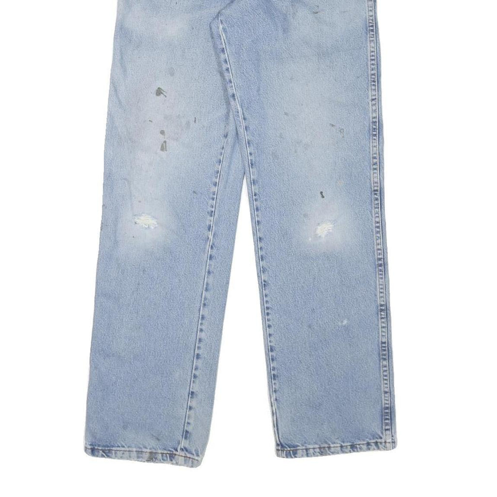 DICKIES Mens Regular Fit Denim Jeans Light Blue W32 L32 Zip Pockets Casual