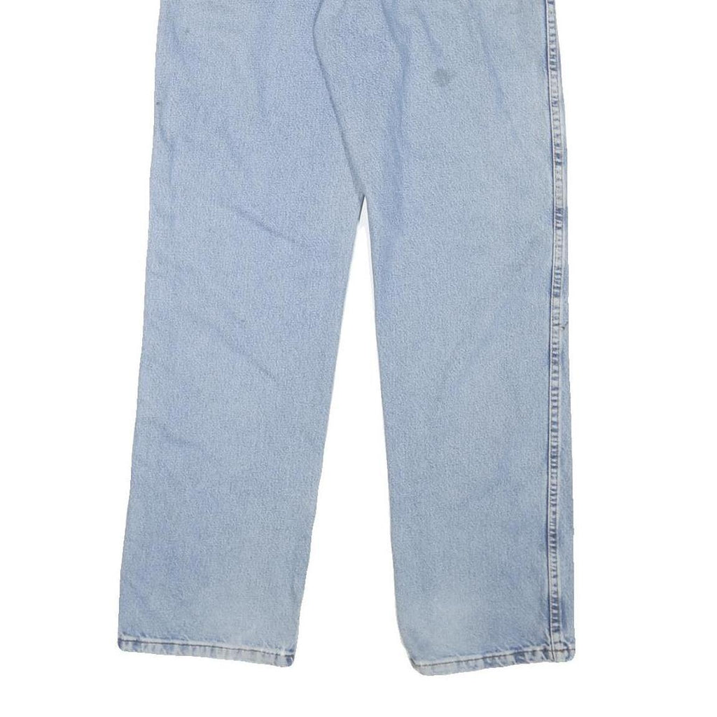 DICKIES Mens Regular Fit Denim Jeans Light Blue W32 L32 Zip Pockets Casual