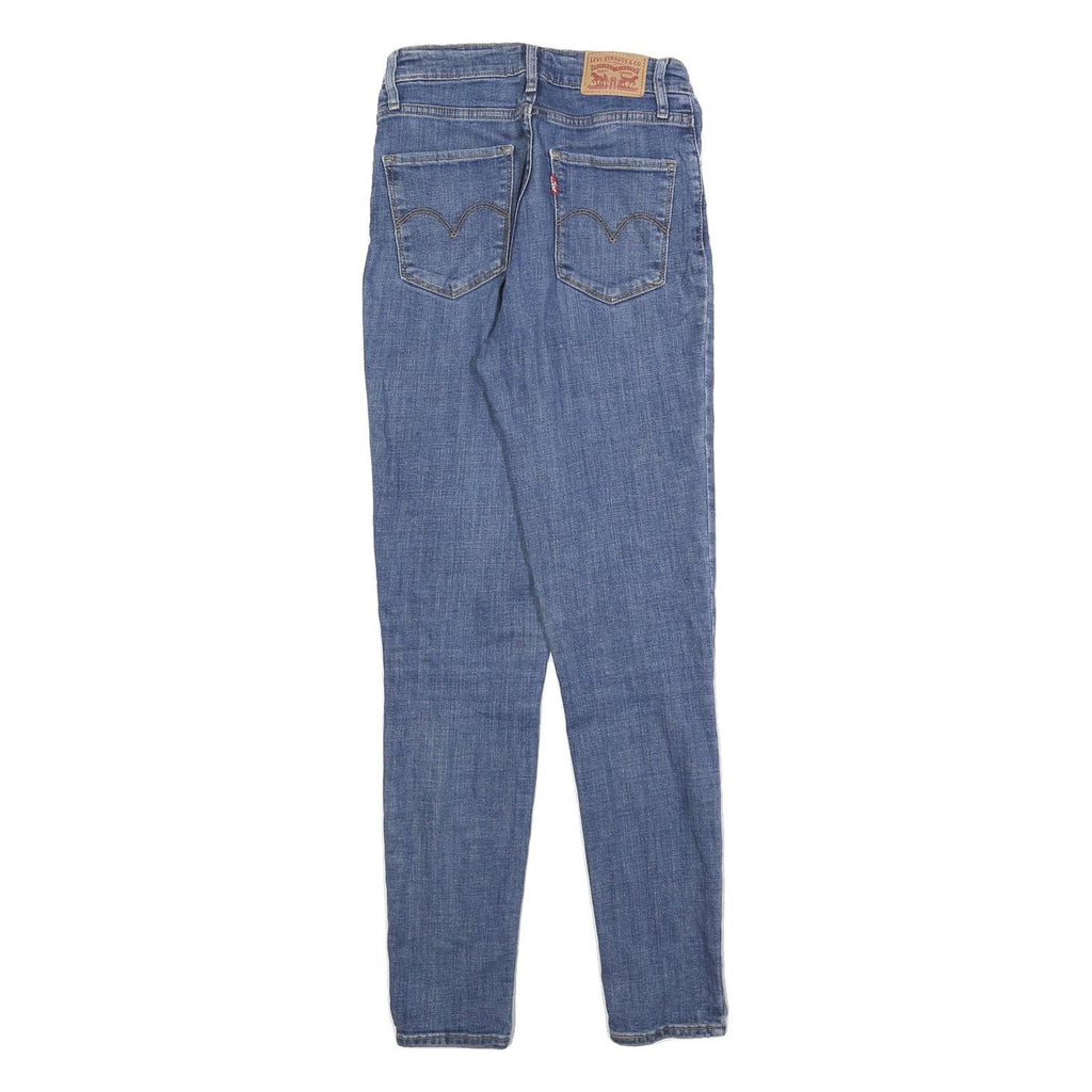 LEVI'S 721 Womens Slim Blue Denim Medium W27 L30 Slim Fit Skinny Jeans Stretch