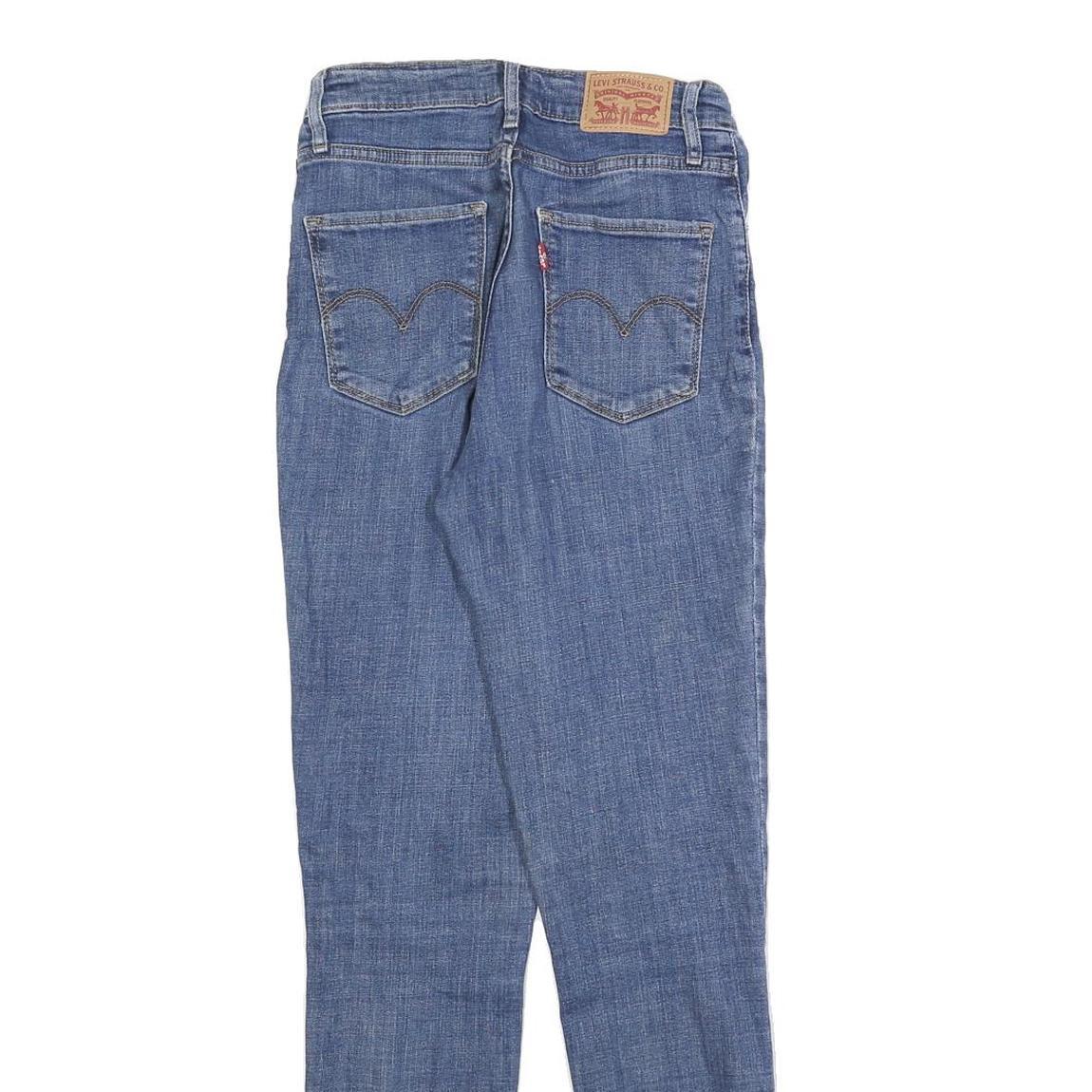 LEVI'S 721 Womens Slim Blue Denim Medium W27 L30 Slim Fit Skinny Jeans Stretch