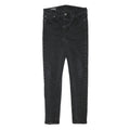 LEVI'S Womens Slim Black Denim Jeans W28 L29 Cotton Blend Zip
