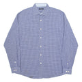 NAUTICA Mens Shirt Blue Check Long Sleeve L