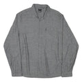BENCH Mens Grey Cotton Blend Shirt XL Casual Button Front Pocket Long Sleeve