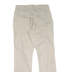 CARHARTT Mens Regular Fit Beige Cotton Trousers W32 L32 Workwear Casual Zip