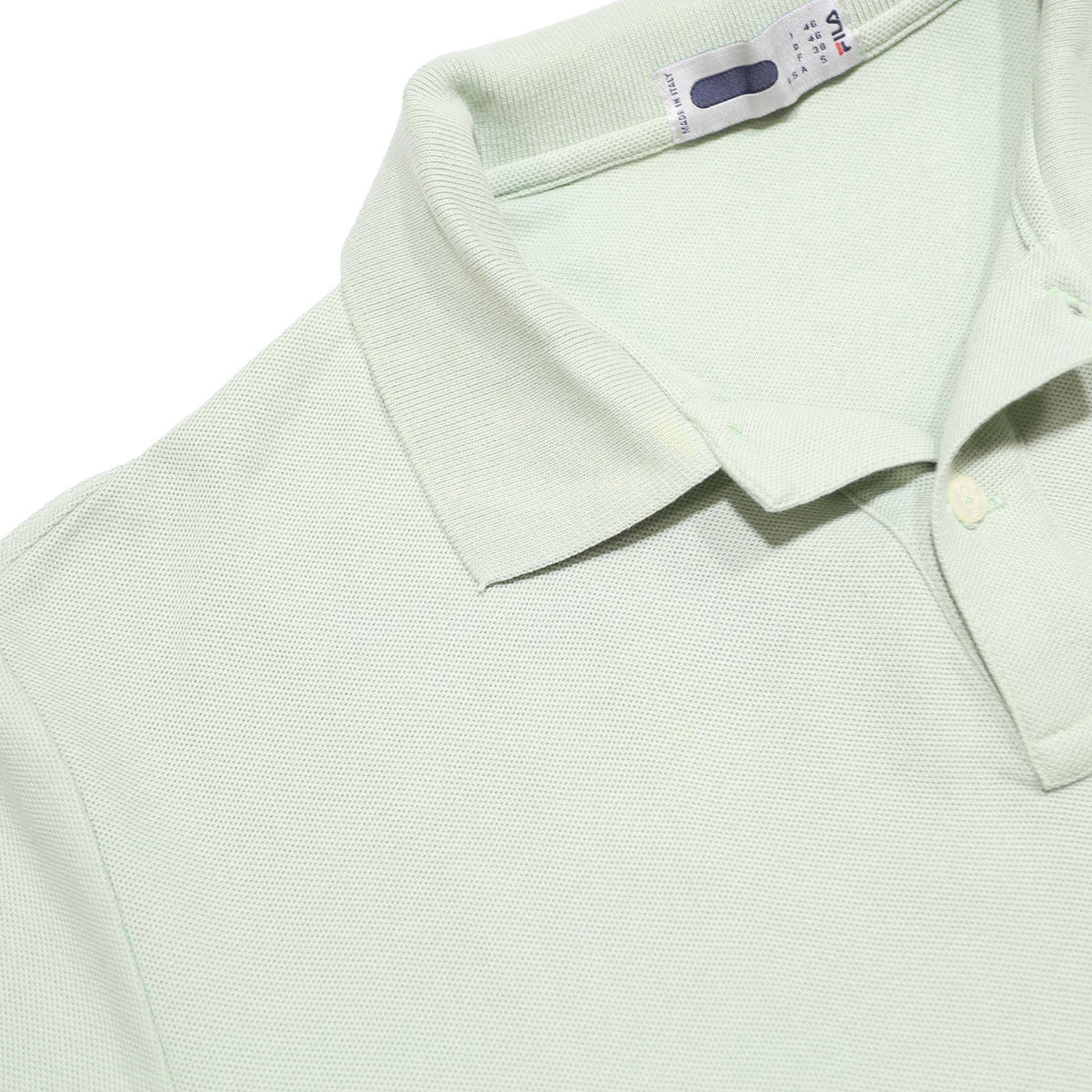 FILA Mens White Short Sleeve Plain S Cotton Polo Shirt Classic Casual Fit