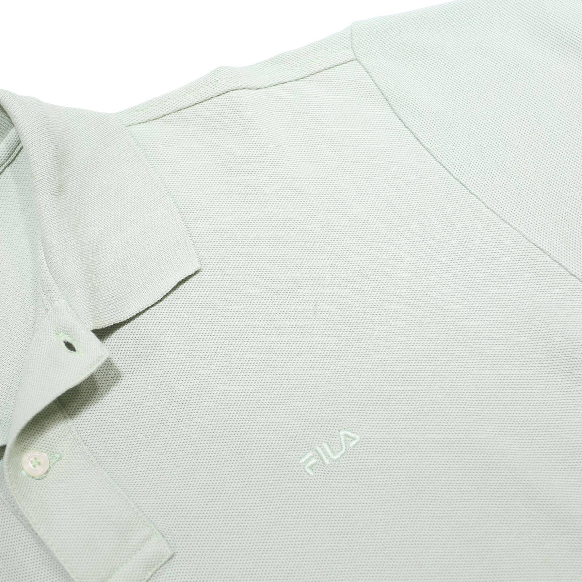 FILA Mens White Short Sleeve Plain S Cotton Polo Shirt Classic Casual Fit