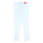 LEVI'S 721 Womens Jeans Light Blue Slim Skinny Denim W27 L28 Zip Cotton Blend