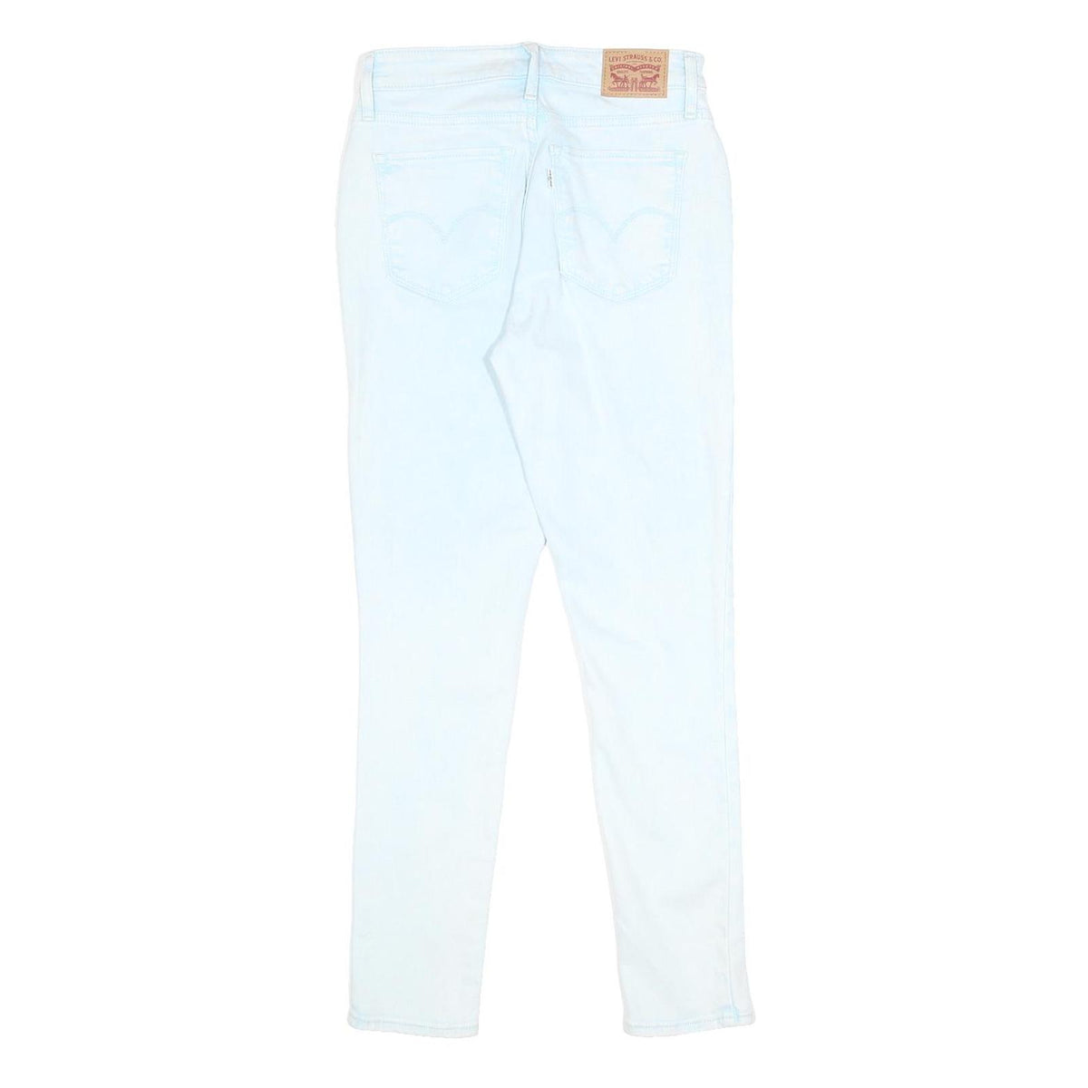 LEVI'S 721 Womens Jeans Light Blue Slim Skinny Denim W27 L28 Zip Cotton Blend