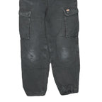 DICKIES Mens Cotton Blend Black Regular Cargo Trousers W30 L29 Workwear