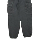 DICKIES Mens Cotton Blend Black Regular Cargo Trousers W30 L29 Workwear