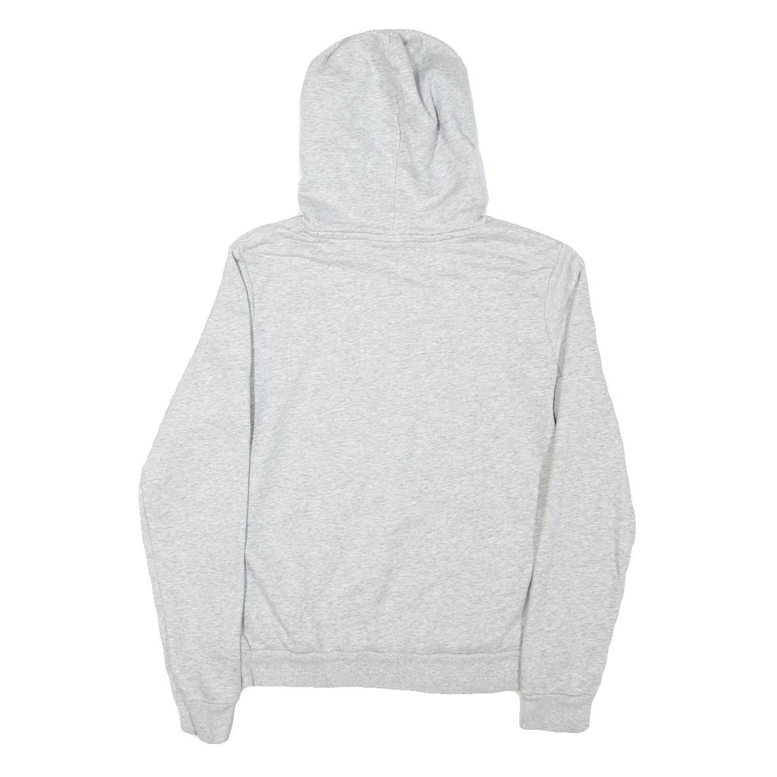 PUMA Womens Grey Hoodie M Cotton Blend Pullover Casual Sports Sweatshirt