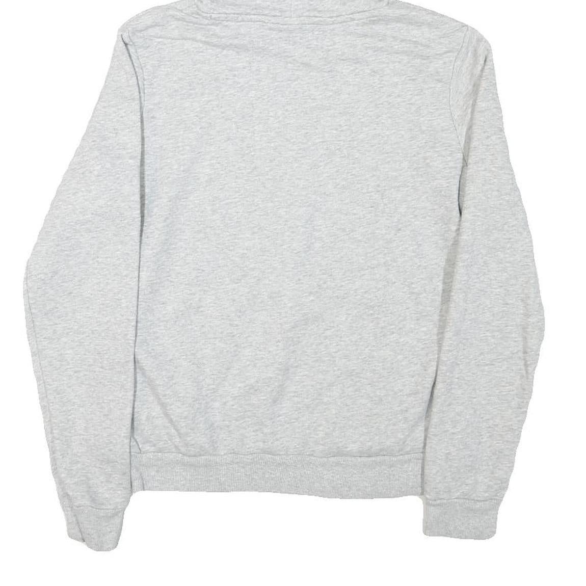 PUMA Womens Grey Hoodie M Cotton Blend Pullover Casual Sports Sweatshirt