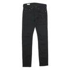 LEVI'S 519 BIG E Mens Jeans Black Regular Skinny Denim Raw W28 L30 Vintage Style