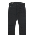 LEVI'S 519 BIG E Mens Jeans Black Regular Skinny Denim Raw W28 L30 Vintage Style