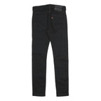 LEVI'S 519 BIG E Mens Jeans Black Regular Skinny Denim Raw W28 L30 Vintage Style