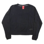 NIKE Womens Sweatshirt Black Crew Neck M