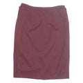 Womens Straight Skirt Maroon Midi Wool M