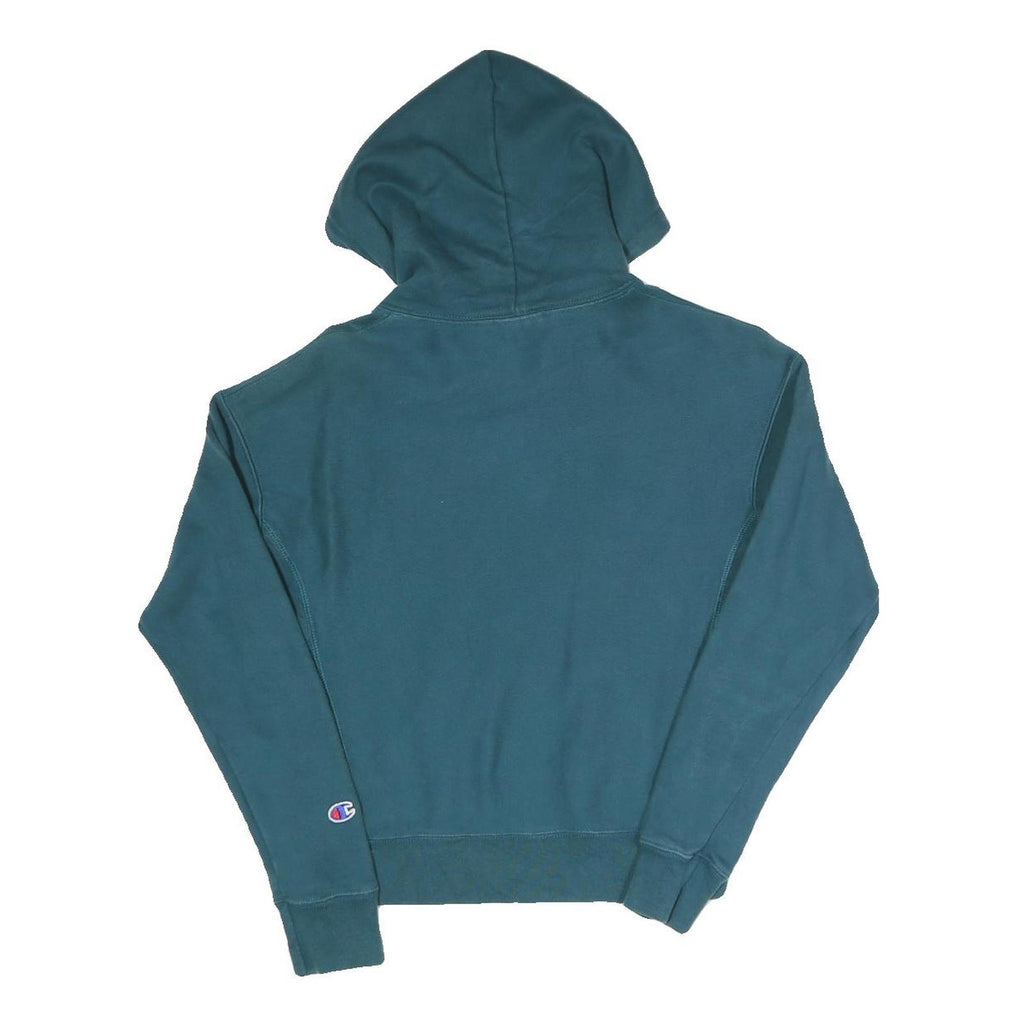 CHAMPION REVERSE WEAVE Womens Blue Pullover Hoodie XS Cotton Blend Casual