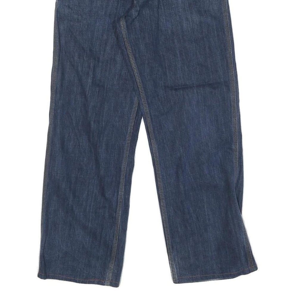 CARHARTT Mens Jeans Blue Regular Straight Denim Medium W28 L32 Workwear Zip