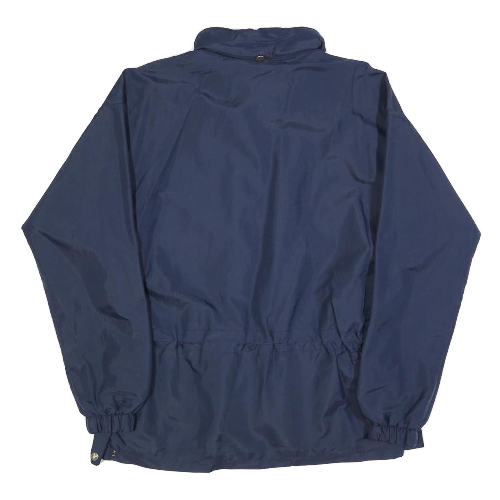 MONT AIR Mens Navy & Green Polyester Jacket M Zip Plain Outdoor Lightweight