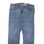 WRANGLER Mens Regular Fit Blue Denim Jeans W36 L32 Classic Cotton Blend Zip