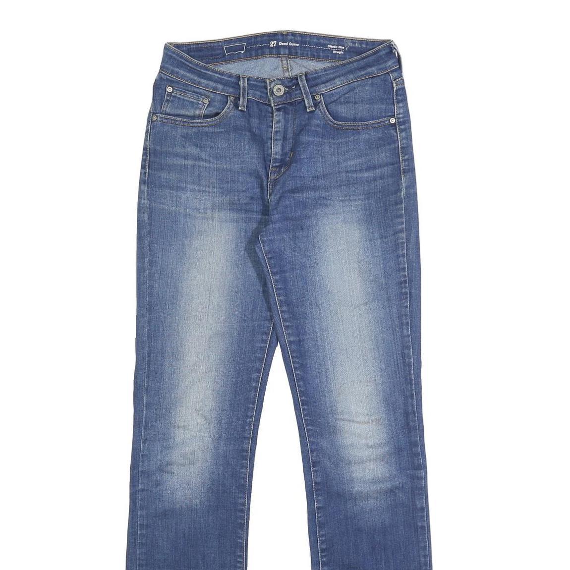 LEVI'S Womens Classic Blue Jeans Denim Medium W27 L32 Comfortable Zip Closure