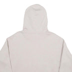 CHAMPION Womens Cream Hoodie M Cotton Blend Pullover Classic Logo Sweatshirt