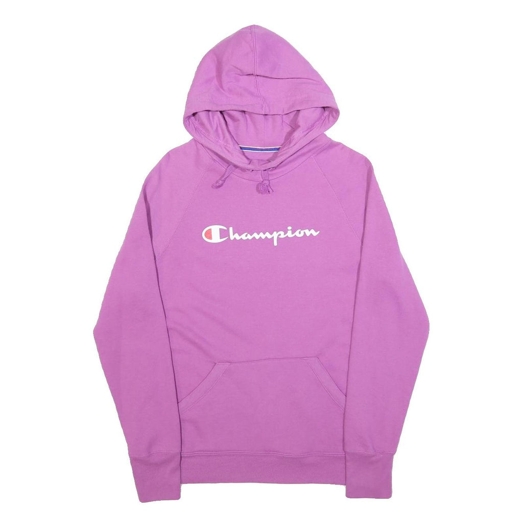 CHAMPION Womens Purple Hoodie S Classic Cotton Blend Pullover Hooded Sweatshirt