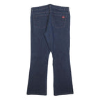 DICKIES Womens Slim Blue Denim Bootcut Jeans Cotton Blend W34 L30