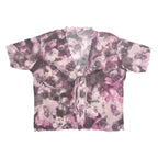 TAMAX Womens Printed Top Purple V-Neck Viscose Floral M
