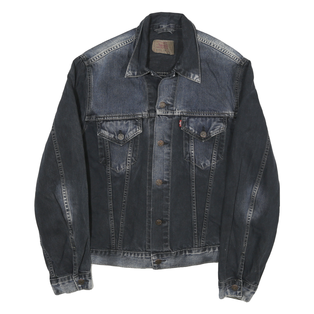 LEVI'S Womens Blue Denim Denim Jacket L Cotton Classic Button Closure