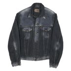 LEVI'S Womens Blue Denim Denim Jacket L Cotton Classic Button Closure