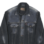 LEVI'S Womens Blue Denim Denim Jacket L Cotton Classic Button Closure
