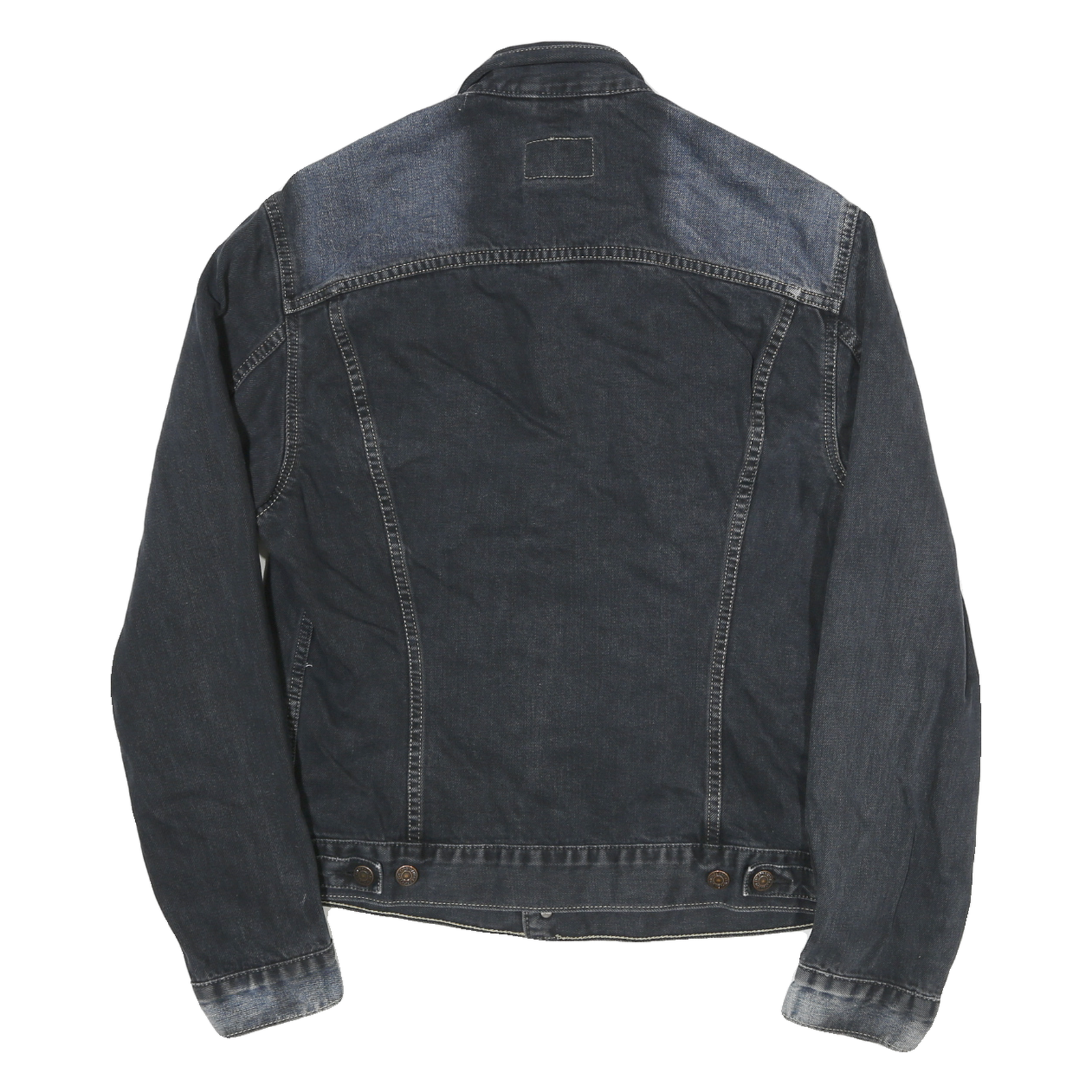 LEVI'S Womens Blue Denim Denim Jacket L Cotton Classic Button Closure