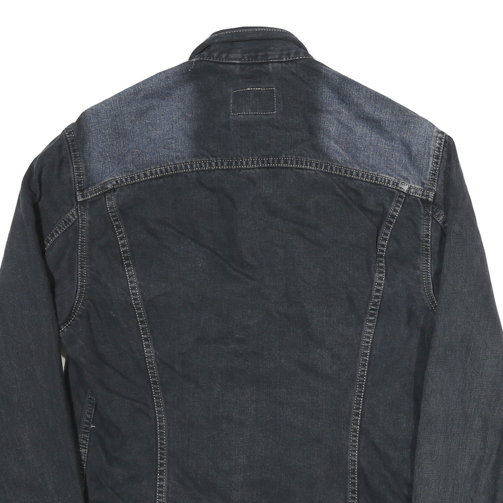 LEVI'S Womens Blue Denim Denim Jacket L Cotton Classic Button Closure