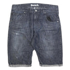 BENCH Mens Denim Blue Casual Shorts XL W38 Cotton Blend Stylish Pockets