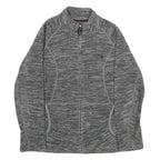 THE NORTH FACE Womens Grey Jacket S Polyester Plain Zip Outdoor Activewear