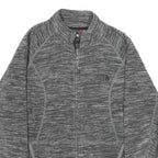 THE NORTH FACE Womens Grey Jacket S Polyester Plain Zip Outdoor Activewear