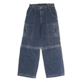 FADED GLORY Womens Blue Regular Straight Denim Medium W26 L27 Cargo Pockets Zip