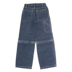 FADED GLORY Womens Blue Regular Straight Denim Medium W26 L27 Cargo Pockets Zip