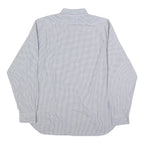 POLO RALPH LAUREN Mens Blue & White Check Shirt XL Classic Button Collar Long