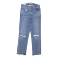 LEVI'S 724 Womens Jeans Blue Relaxed Straight Denim Medium W25 L24 Distressed