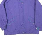 KENT STREET Womens Purple & Teal Zip Jacket M Polyester Blend Casual Outerwear