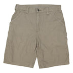 CARHARTT Mens Shorts Beige Casual M W32 Workwear Pockets Cotton Blend