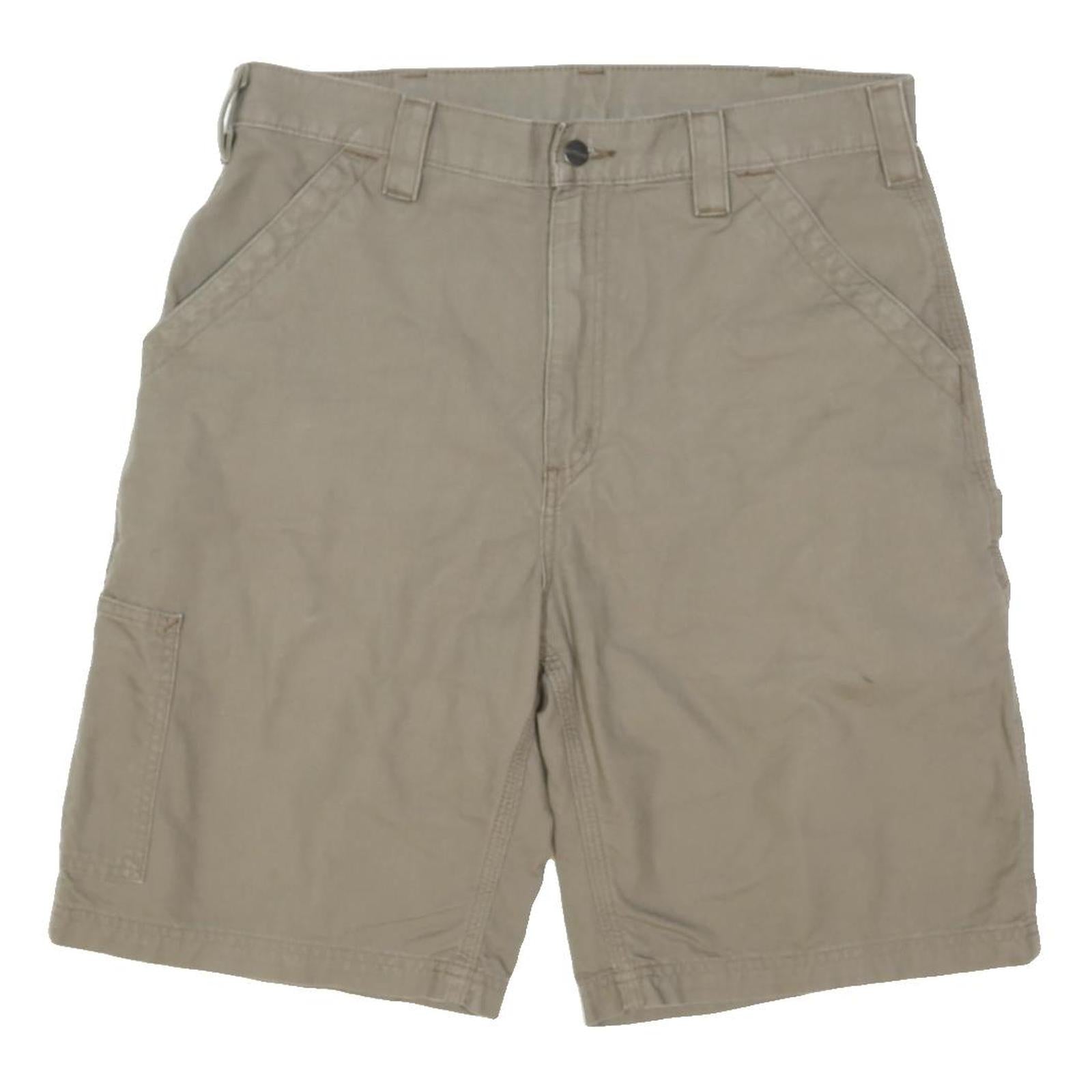 CARHARTT Mens Shorts Beige Casual M W32 Workwear Pockets Cotton Blend