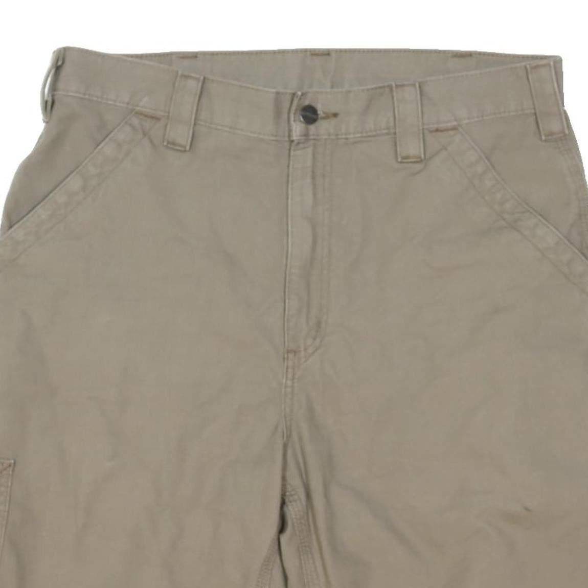 CARHARTT Mens Shorts Beige Casual M W32 Workwear Pockets Cotton Blend