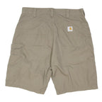 CARHARTT Mens Shorts Beige Casual M W32 Workwear Pockets Cotton Blend