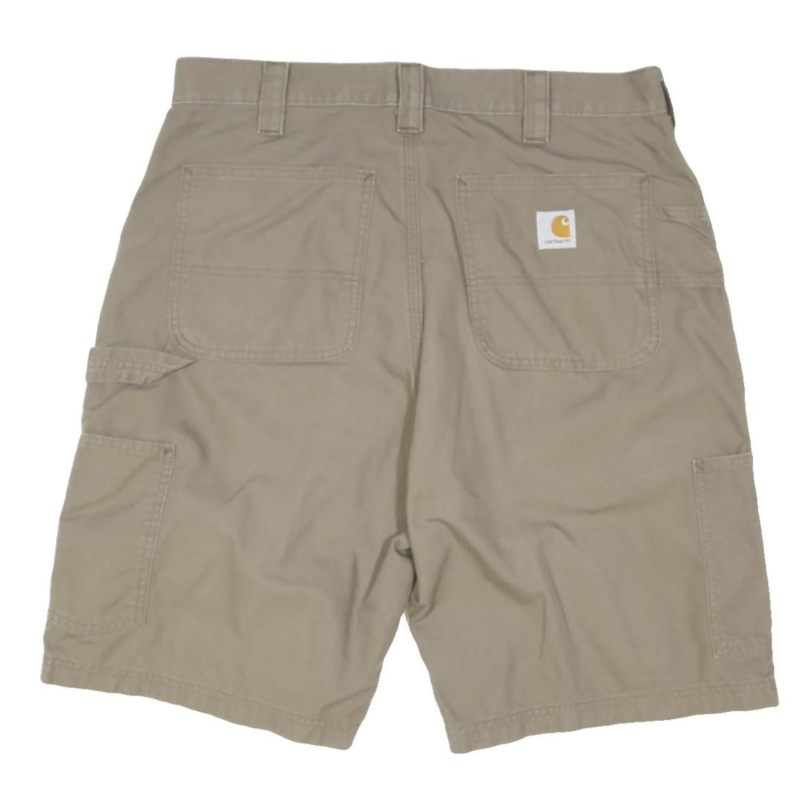 CARHARTT Mens Shorts Beige Casual M W32 Workwear Pockets Cotton Blend